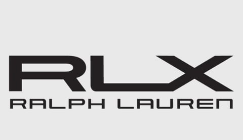 Ralph Lauren RLX logo in black text on light gray background