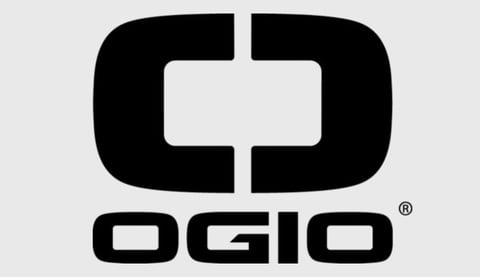OGIO logo featuring a black linked chain design with registered trademark symbol